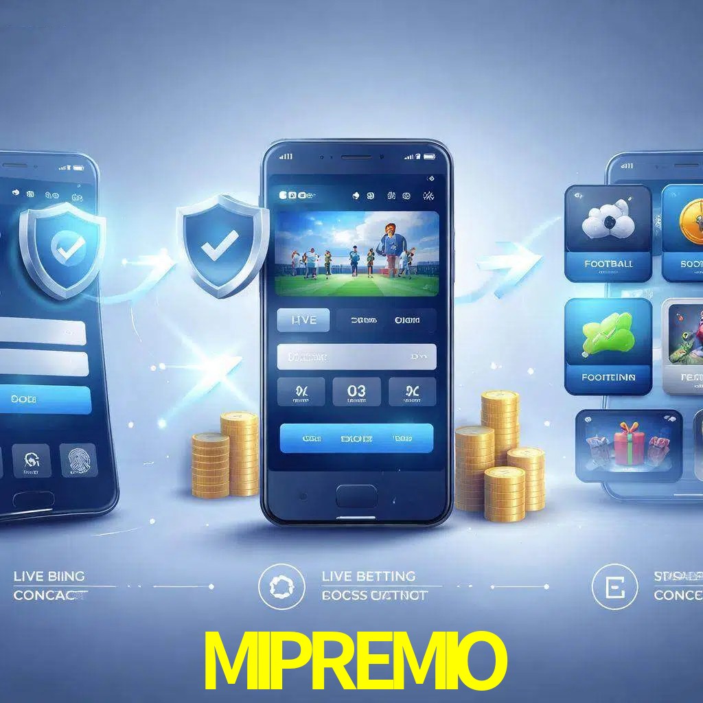 Pasos de acceso a la app MIPREMIO en pantalla de teléfono móvil